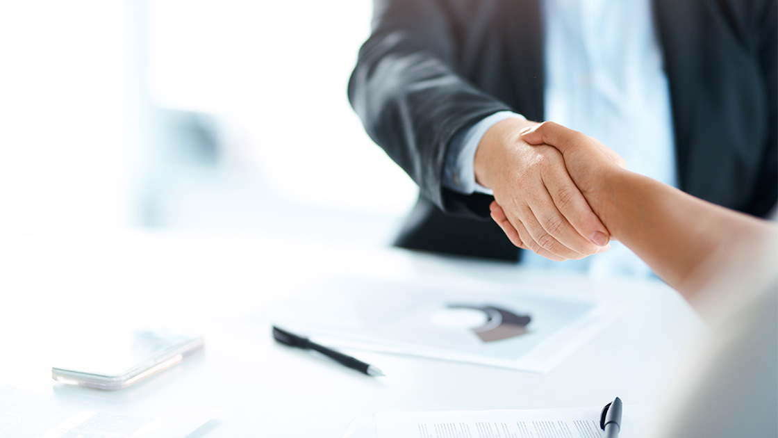 business people shaking hands
