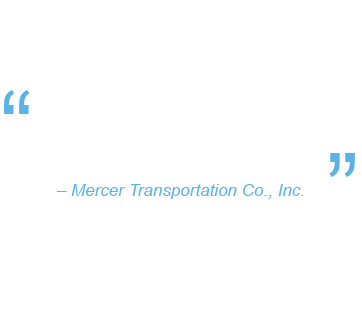 Testimonial - Mercer Transportation Co.